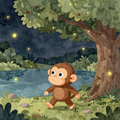 The Little Monkey and the Moon
